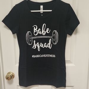 NWOT workout black t shirt size medium